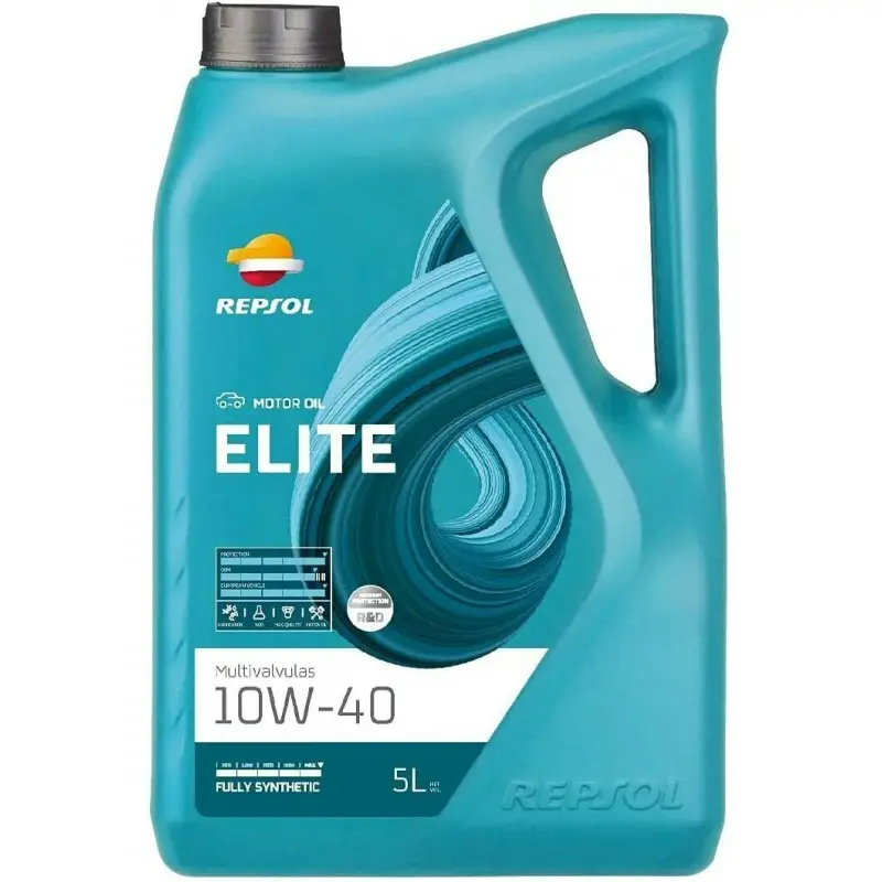 REPSOL ELITE 10W40 MULTIVALVULAS  5L 