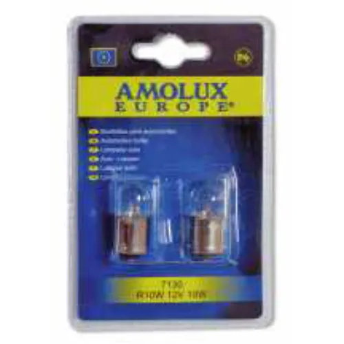 [7151T] AMOLUX BLISTER 2 LAMPARAS PILOTO R5W 12V 5W