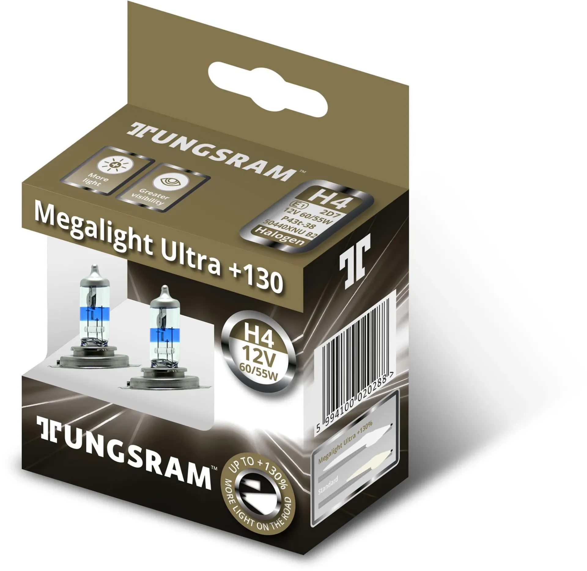 [50440XNU] TUNGSRAM LAMPARA H4 12V 60/55W P43T-38 HALOGENA
